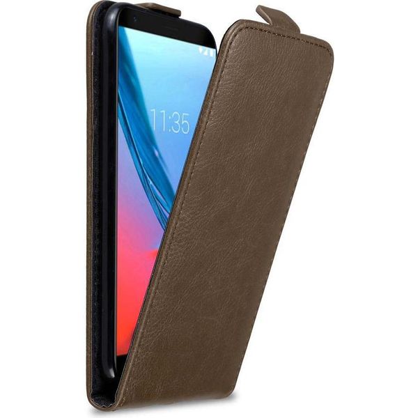 Custodia Cadorabo Per Zte Blade V9 Cover Protettiva In Marrone Custodia Flip Per Telefono Cellulare Custodia Cover-image