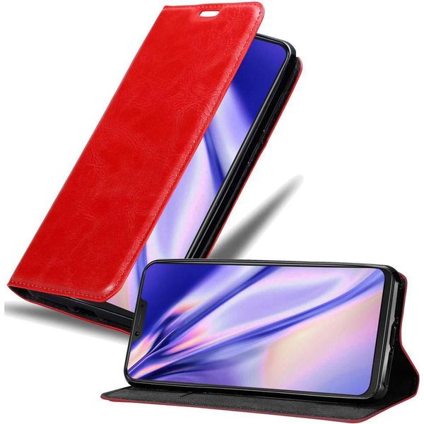 Cadorabo Custodia Per Cubot P20 Custodia Protettiva In Rosso Custodia Per Cellulare Cover Chiusura Magnetica-image