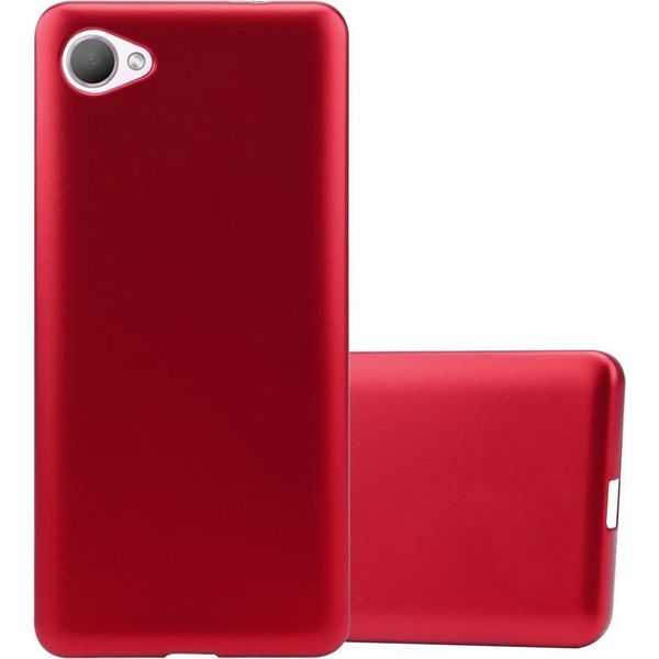Cadorabo Custodia Protettiva Per Htc Desire 12 Custodia In Rosso Per Telefono Cellulare Tpu Custodia In Silicone Cover Case-image