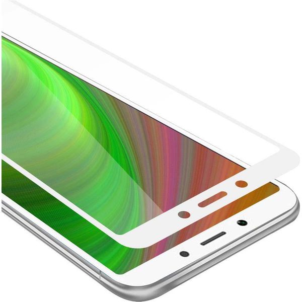 Cadorabo Pellicola Blindata Per Xiaomi Redmi 6A Pellicola Protettiva In Bianco A Schermo Intero Vetro Temperato Di Protezione Del Display-image