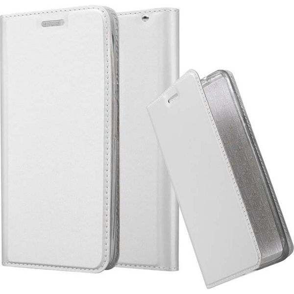 Cadorabo Custodia Per Cellulare Per Motorola Moto X Play Custodia Protettiva In Argento Cover Etui Book Case Booklet-image