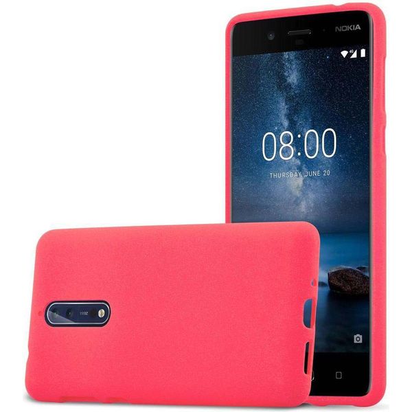 Cadorabo Custodia Protettiva Per Nokia 8 2017 Cover In Rosso Custodia Per Cellulare Tpu Etui Cover Case-image