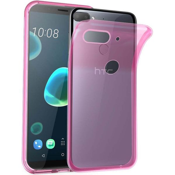 Cadorabo Custodia Per Htc Desire 12 Plus Custodia Protettiva In Rosa Custodia Protettiva In Tpu Silicone Cover-image