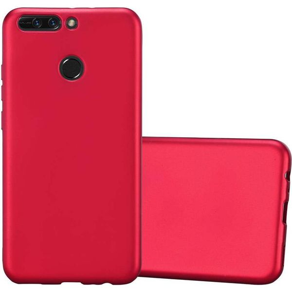 Cadorabo Custodia Protettiva Per Honor 8 Pro Custodia In Rosso Per Telefono Cellulare Custodia In Silicone Tpu Custodia Cover Case-image