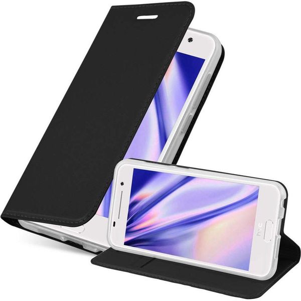 Cadorabo Custodia Per Cellulare Per Htc One A9 Custodia Protettiva In Nero Cover Etui Book Case Booklet-image