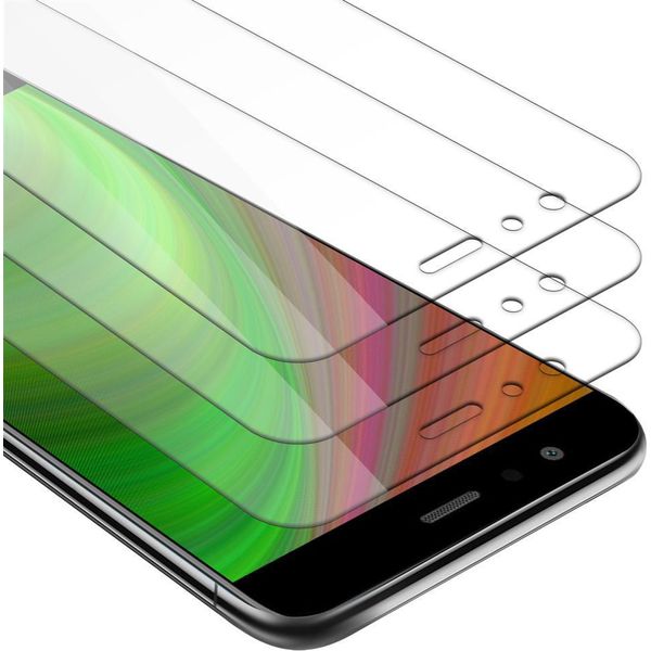 Cadorabo 3X Proteggi Schermo Blindato Per Huawei P10 Lite In Vetro Temperato Trasparente-image