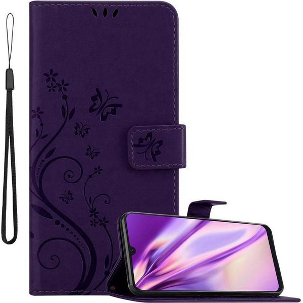 Cadorabo Cover Per Samsung Galaxy A50 4G / A50S / A30S Cover Protettiva In Viola Cover Protettiva Custodia Per Cellulare Custodia Fiori-image