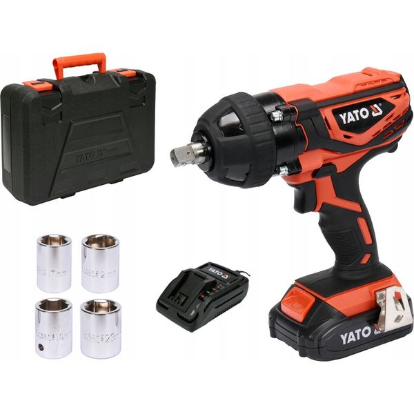 Avvitatore A Impulsi A Batteria 18V, 300Nm, 1/2" (1 Batteria 2Ah+Caricabatterie)"-image