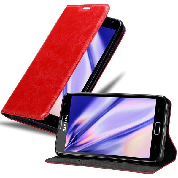 Cadorabo Custodia Per Samsung Galaxy Note 1 Custodia Protettiva In Rosso Custodia Per Cellulare Cover Chiusura Magnetica-image