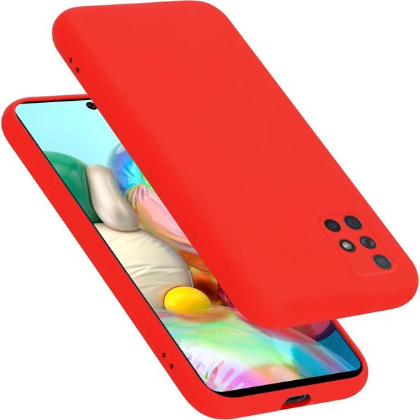 Cadorabo Custodia Protettiva Per Samsung Galaxy A51 4G / M40S Custodia In Rosso Telefono Cellulare Custodia Cover Tpu Etui-image