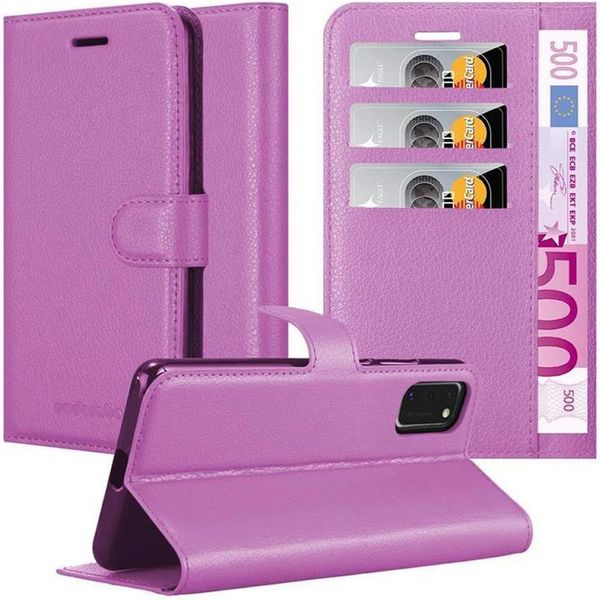 Cadorabo Custodia Per Samsung Galaxy A41 Custodia Protettiva In Viola Custodia Del Telefono Cellulare Cover Chiusura Magnetica-image