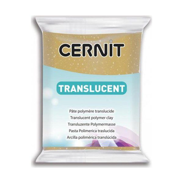 Cernit Translucent 56G Glitter Oro-image
