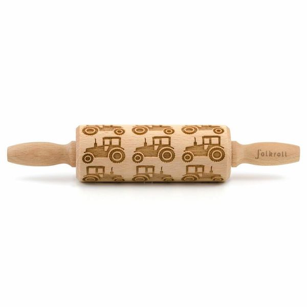 Folkroll Rullo Per Pasta, Junior, 23 Cm, Mattarello, Rullo Per Goffratura, Modello, Motivo, Rullo, Legno Di Faggio, 332832-image