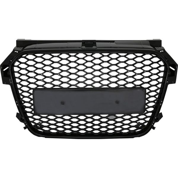 Senza Emblema Griglia Radiatore Per Audi A1 8X 2010-2014 RS1 Look Nero Lucido-image