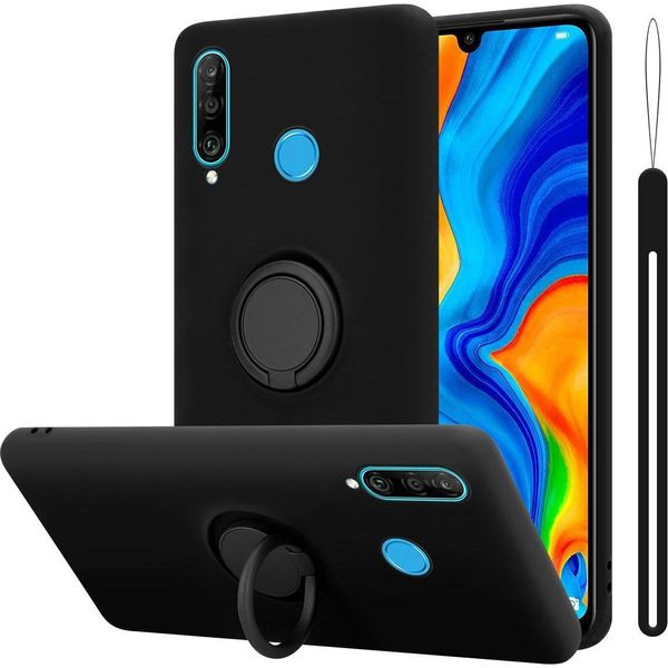 Cadorabo Cover Per Huawei P30 Lite Cover Protettiva In Nero Custodia Del Telefono Cellulare Tpu Custodia Cover-image