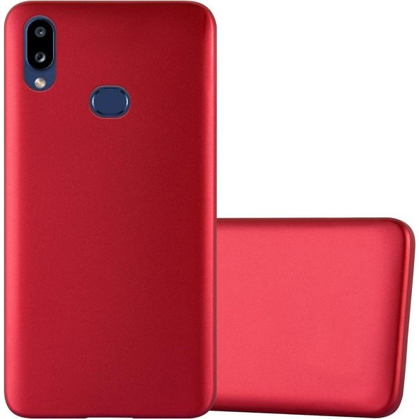 Cadorabo Custodia Protettiva Per Samsung Galaxy A10S / M01S Custodia In Rosso Per Telefono Cellulare Tpu Custodia In Silicone Cover Case-image