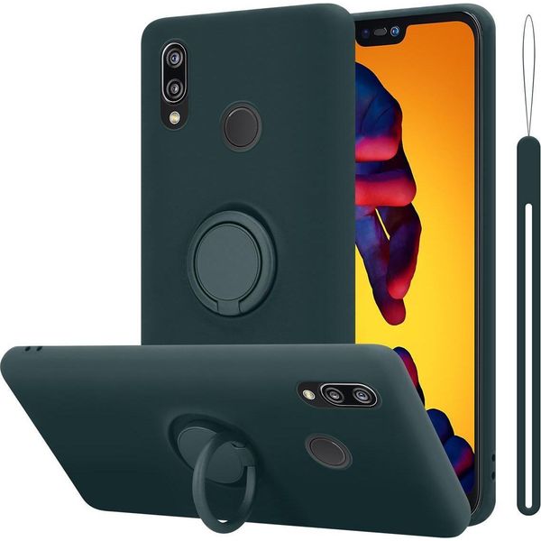 Cadorabo Custodia Per Huawei P20 Lite 2018 / Nova 3E Custodia Protettiva In Verde Custodia Per Telefono Cellulare Tpu Custodia Cover-image