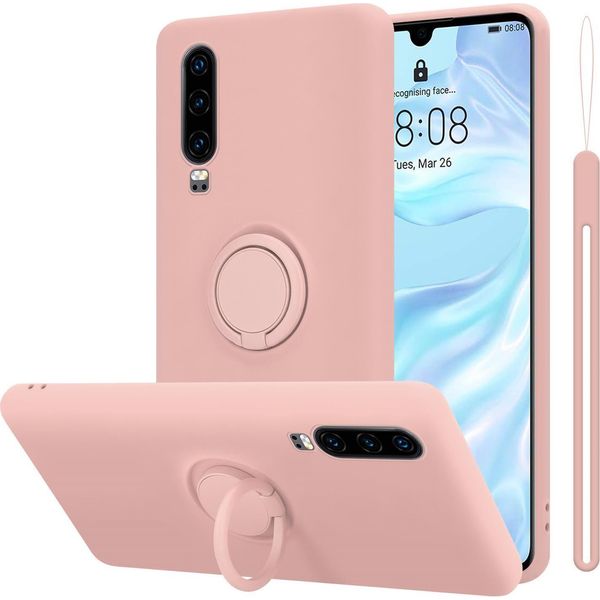 Custodia Cadorabo Per Huawei P30 Custodia Protettiva In Rosa Custodia Per Cellulare Tpu Custodia Cover-image