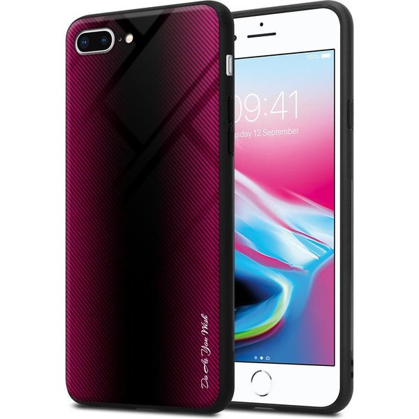Cadorabo Custodia Per Apple Iphone 7 Plus / 7S Plus / 8 Plus Custodia Protettiva In Rosa Custodia Per Cellulare Tpu Etui Cover Case Tempered-image