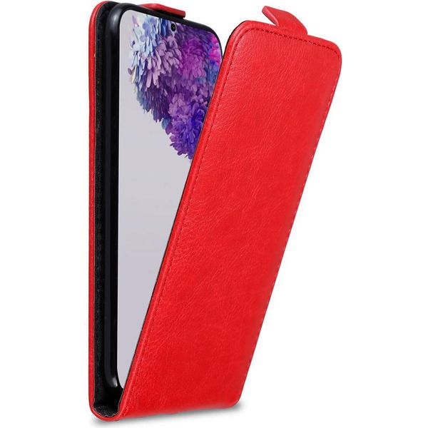 Custodia Cadorabo Per Samsung Galaxy S20 Ultra Custodia Protettiva In Rosso Custodia Flip Per Telefono Cellulare Custodia Cover-image
