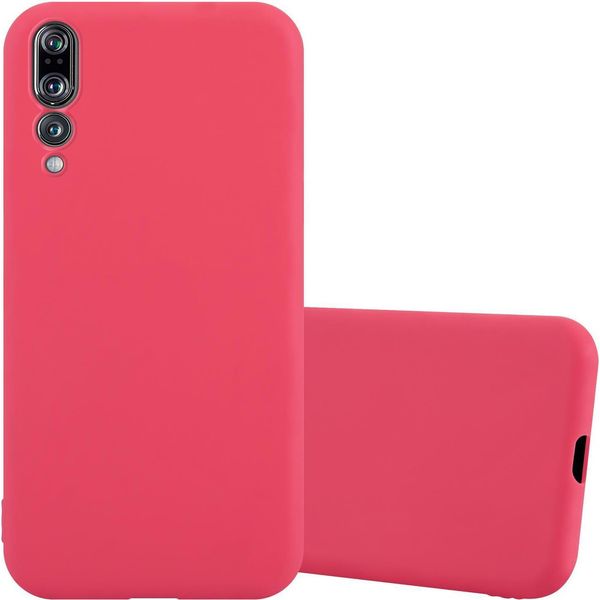 Custodia Cadorabo Per Huawei P20 Pro / P20 Plus Custodia Protettiva In Rosso Custodia Per Cellulare Tpu Custodia In Silicone Cover-image