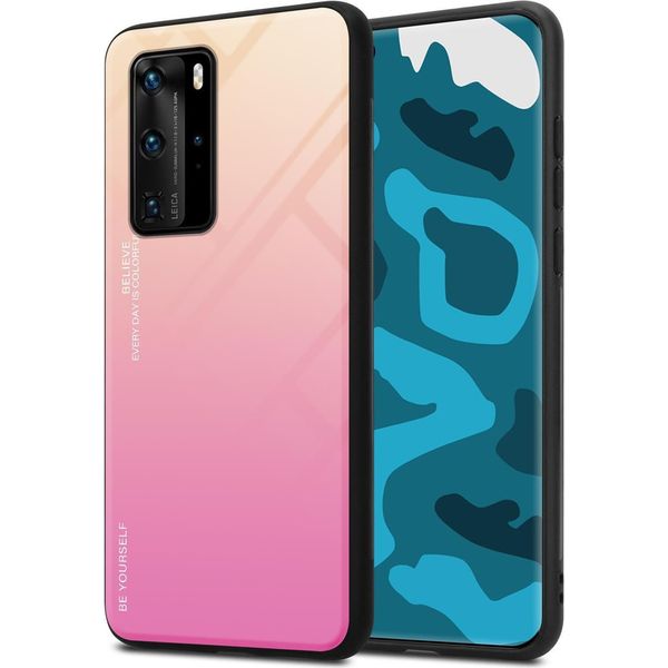 Cadorabo Custodia Per Huawei P40 Pro / P40 Pro+ Custodia Protettiva In Nero Custodia Per Cellulare Custodia In Tpu Custodia Cover Custodia In Vetro Temperato-image