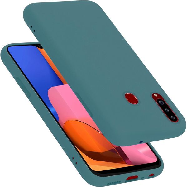 Cadorabo Custodia Protettiva Per Samsung Galaxy A20S Custodia In Verde Telefono Cellulare Case Cover Tpu Etui-image