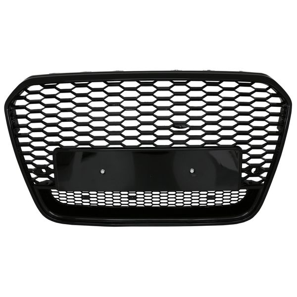Griglia A Nido D'ape Senza Emblema Per Audi A6 C7 4G Pre-Facelift 2011-2014 RS6 Look-image