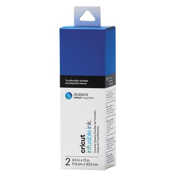 Cricut Joy Infusible Ink Transferbogen True Blue - 2 Bogen 11,4 X 30,5 Cm-image