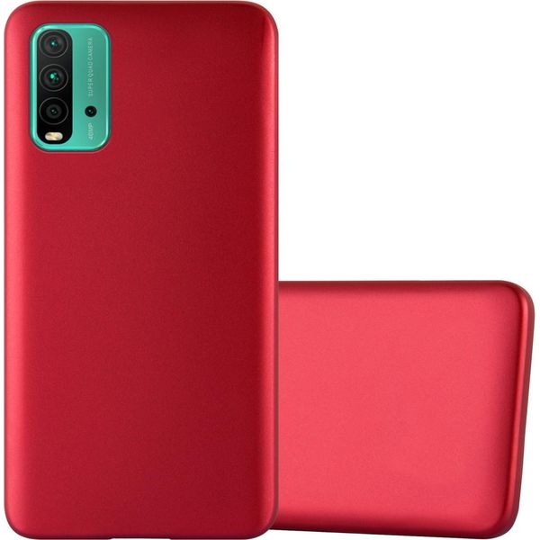 Cadorabo Custodia Protettiva Per Xiaomi Redmi 9T / Poco M3 Caso In Rosso Telefono Cellulare Caso Tpu Silicone Caso Di Copertura-image