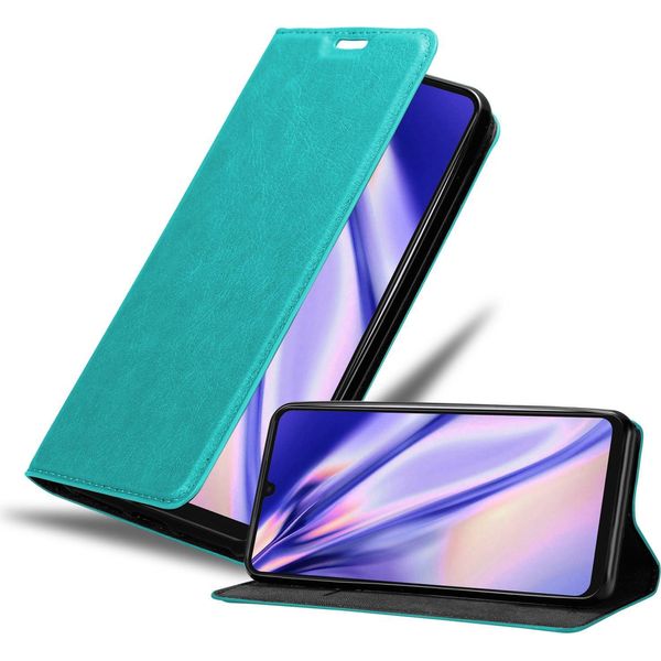 Cadorabo Custodia Per Samsung Galaxy A33 5G Custodia Protettiva In Turchese Custodia Per Cellulare Cover Chiusura Magnetica-image
