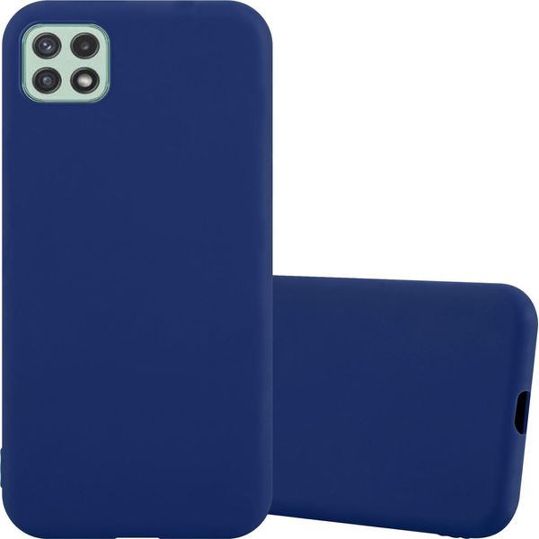 Cadorabo Custodia Per Samsung Galaxy A22 5G Custodia Protettiva In Blu Custodia Del Telefono Cellulare Tpu Silicone Custodia Cover-image
