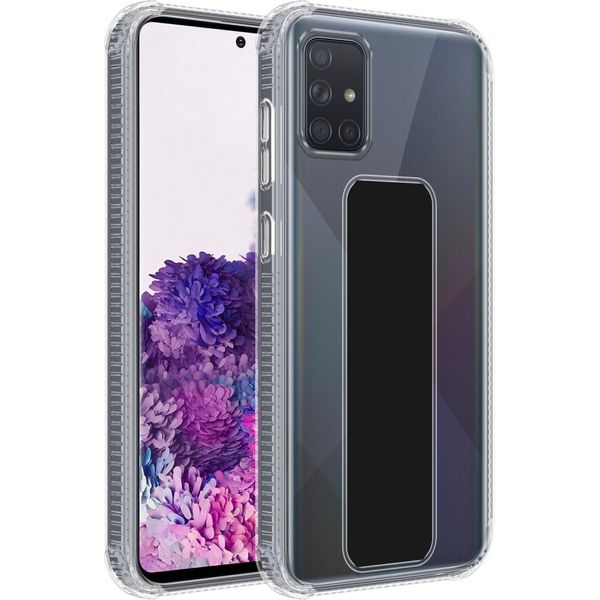 Cadorabo Cover Protettiva Per Samsung Galaxy A71 4G Custodia In Nero Custodia In Silicone Tpu Cover Funzione Stand-image