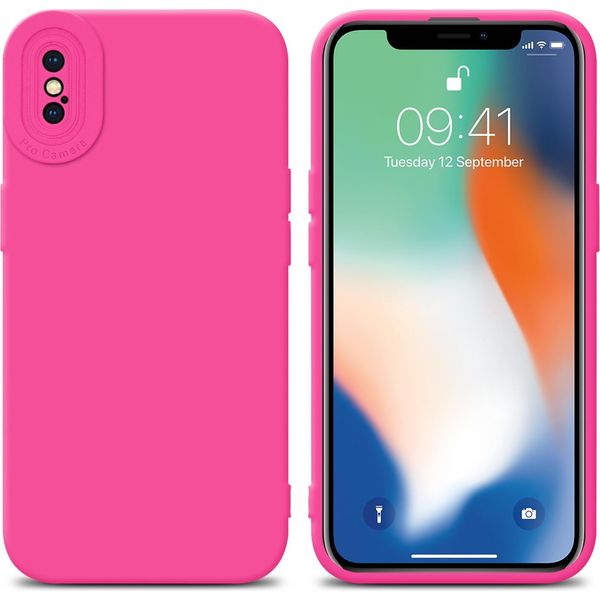 Custodia Cadorabo Per Apple Iphone Xs Max Custodia Protettiva In Tpu Rosa Custodia In Silicone Custodia Per Telefono Cellulare-image