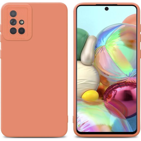 Cadorabo Cover Per Samsung Galaxy A71 4G Cover Protettiva In Tpu Arancione Custodia In Silicone Custodia Per Cellulare-image