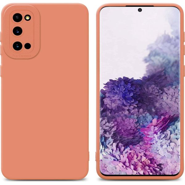 Cadorabo Cover Per Samsung Galaxy S20 Cover Protettiva In Silicone Tpu Arancione Custodia Per Telefono Cellulare-image