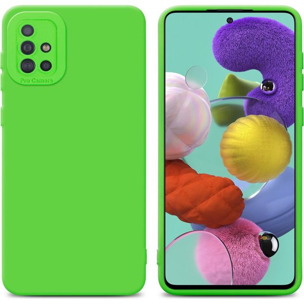 Cadorabo Cover Per Samsung Galaxy A51 4G / M40S Cover Protettiva In Tpu Verde Custodia In Silicone Custodia Per Telefono Cellulare-image