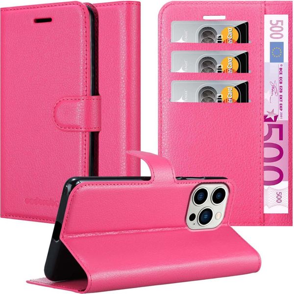 Cadorabo Custodia Per Apple Iphone 14 Pro Custodia Protettiva In Rosa Custodia Per Cellulare Custodia Cover Chiusura Magnetica-image