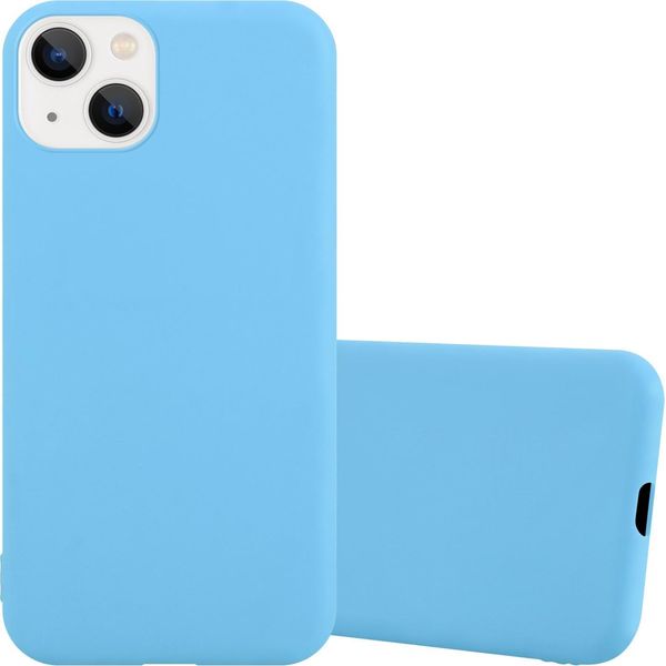 Custodia Cadorabo Per Apple Iphone 14 Custodia Protettiva In Blu Custodia Per Cellulare Tpu Custodia In Silicone Cover-image