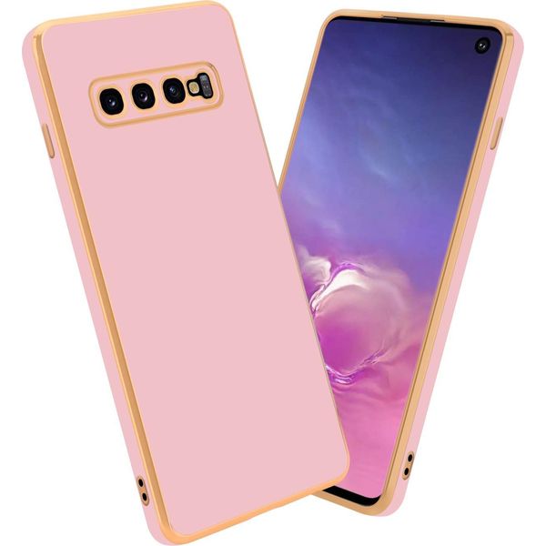 Cadorabo Custodia Protettiva Per Samsung Galaxy S10 4G In Rosa Custodia Del Telefono Cellulare Custodia In Silicone Tpu Fotocamera Protezione Custodia-image