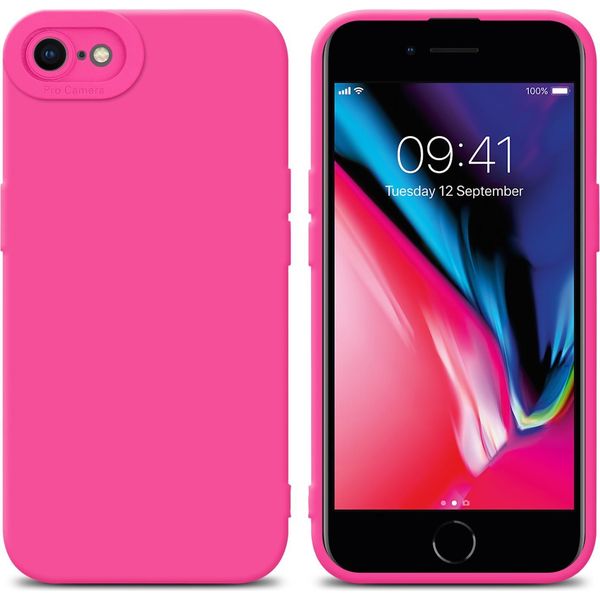 Custodia Cadorabo Per Apple Iphone 7 / 7S / 8 / Se 2020 Custodia Protettiva In Silicone Tpu Rosa Custodia Per Telefono Cellulare-image