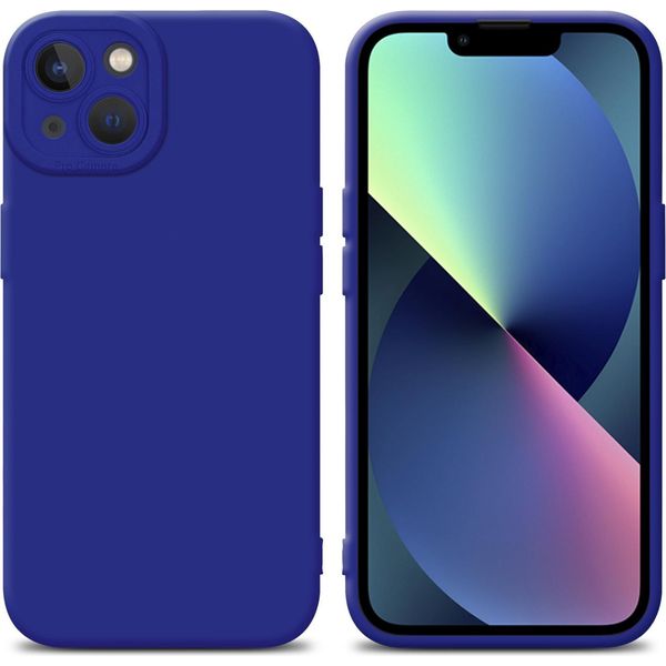 Custodia Cadorabo Per Apple Iphone 14 Custodia Protettiva In Tpu Blu Custodia In Silicone Custodia Per Telefono Cellulare-image