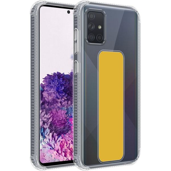 Cadorabo Custodia Protettiva Per Samsung Galaxy A71 4G Custodia In Giallo Custodia Tpu Silicone Cover Funzione Stand-image