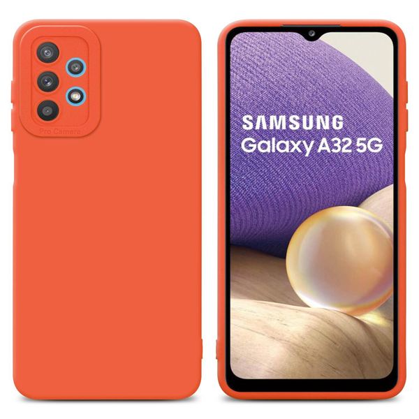 Cadorabo Cover Per Samsung Galaxy A32 5G Cover Protettiva In Tpu Arancione Custodia In Silicone Custodia Per Cellulare-image