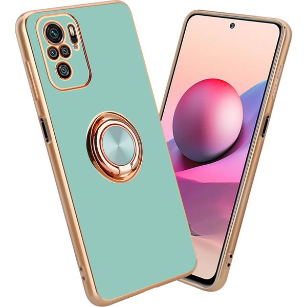 Cadorabo Custodia Protettiva Per Xiaomi Redmi Note 10 4G / Redmi Note 10S Cover In Turchese Custodia Cover Protezione Fotocamera-image