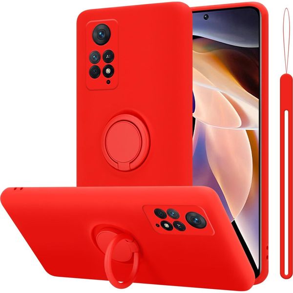 Cadorabo Custodia Per Xiaomi Redmi Note 11 Pro 4G / 5G Copertura Protettiva In Rosso Custodia Per Cellulare Custodia Tpu Cover-image