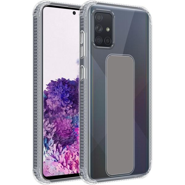 Cadorabo Custodia Protettiva Per Samsung Galaxy A71 4G In Grigio Custodia Custodia In Silicone Tpu Custodia Cover Funzione Stand-image