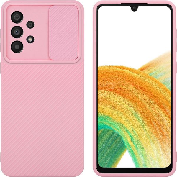 Cadorabo Custodia Per Samsung Galaxy A33 5G Custodia Protettiva In Rosa Custodia Del Telefono Cellulare Tpu Custodia Cover Fotocamera Protezione-image