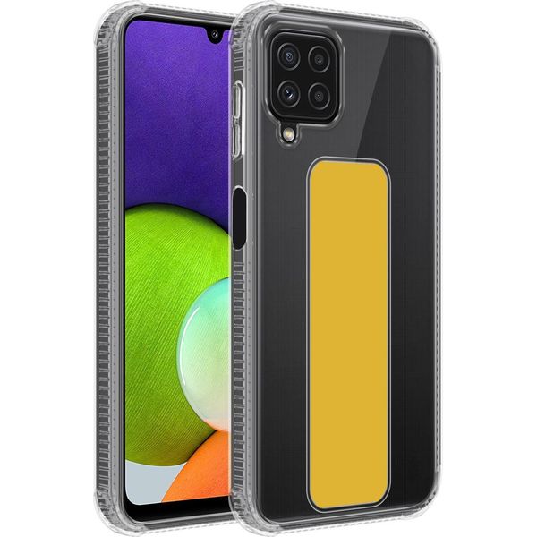 Cadorabo Custodia Protettiva Per Samsung Galaxy A22 4G / M22 / M32 4G Custodia In Giallo Custodia Tpu Silicone Cover Funzione Stand-image