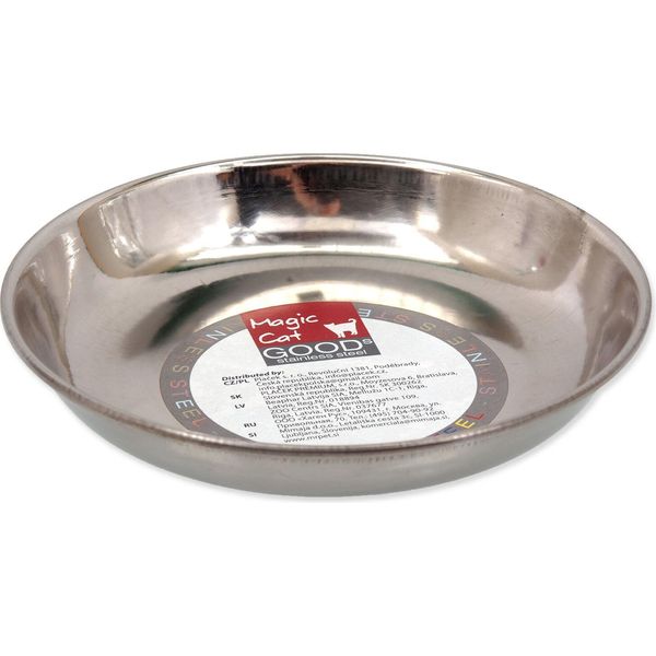 Ciotola In Acciaio Inox Magic Cat Poco Profonda 13,5 Cm 300 Ml-image